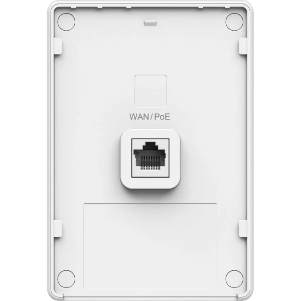 The backof a Ruijie Reyee Wi-Fi access point with a single ethernet port visible