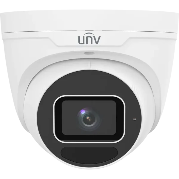 Uniview Prime II series turret camera with a built-in microphone and powerful 40m infrared light